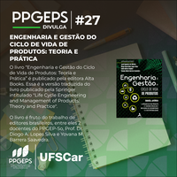 O “PPGEPS Divulga” de hoje compartilha com a comunidade a publicação de livro com editoração por docentes do PPGEPS